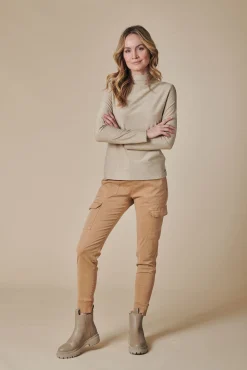 Zhrill Tops & Shirts*ZHABIGAIL LUREX SAND