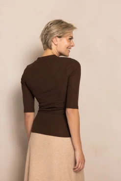 Zhrill Tops & Shirts*ZHANYON BROWN