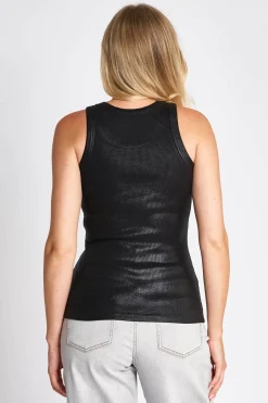 Zhrill Tops & Shirts*ZHARIA METALLIC BLACK