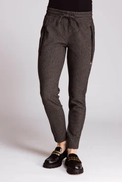 Zhrill Hosen*ZHCHIARA CASUAL HERRINGBONE ANTHRA