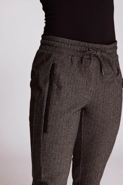 Zhrill Hosen*ZHCHIARA CASUAL HERRINGBONE ANTHRA