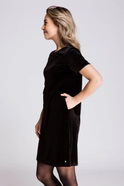 Zhrill Kleider*ZHCITRA VELVET BLACK