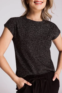 Zhrill Tops & Shirts*ZHHOLLIE LUREX BLACK