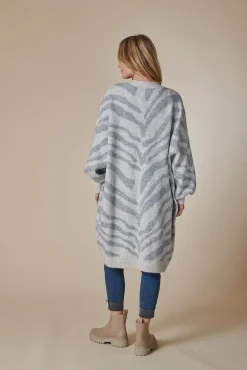Zhrill Jacken & Mäntel|Pullover & Strick*ZHNAYA ZEBRA GREY