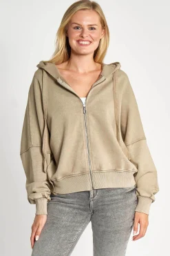 Zhrill Hoodies & Sweatshirts*ZHODA ZIP OLIVE