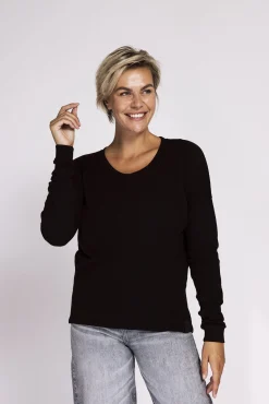 Zhrill Tops & Shirts*ZHRAHEL LS BLACK
